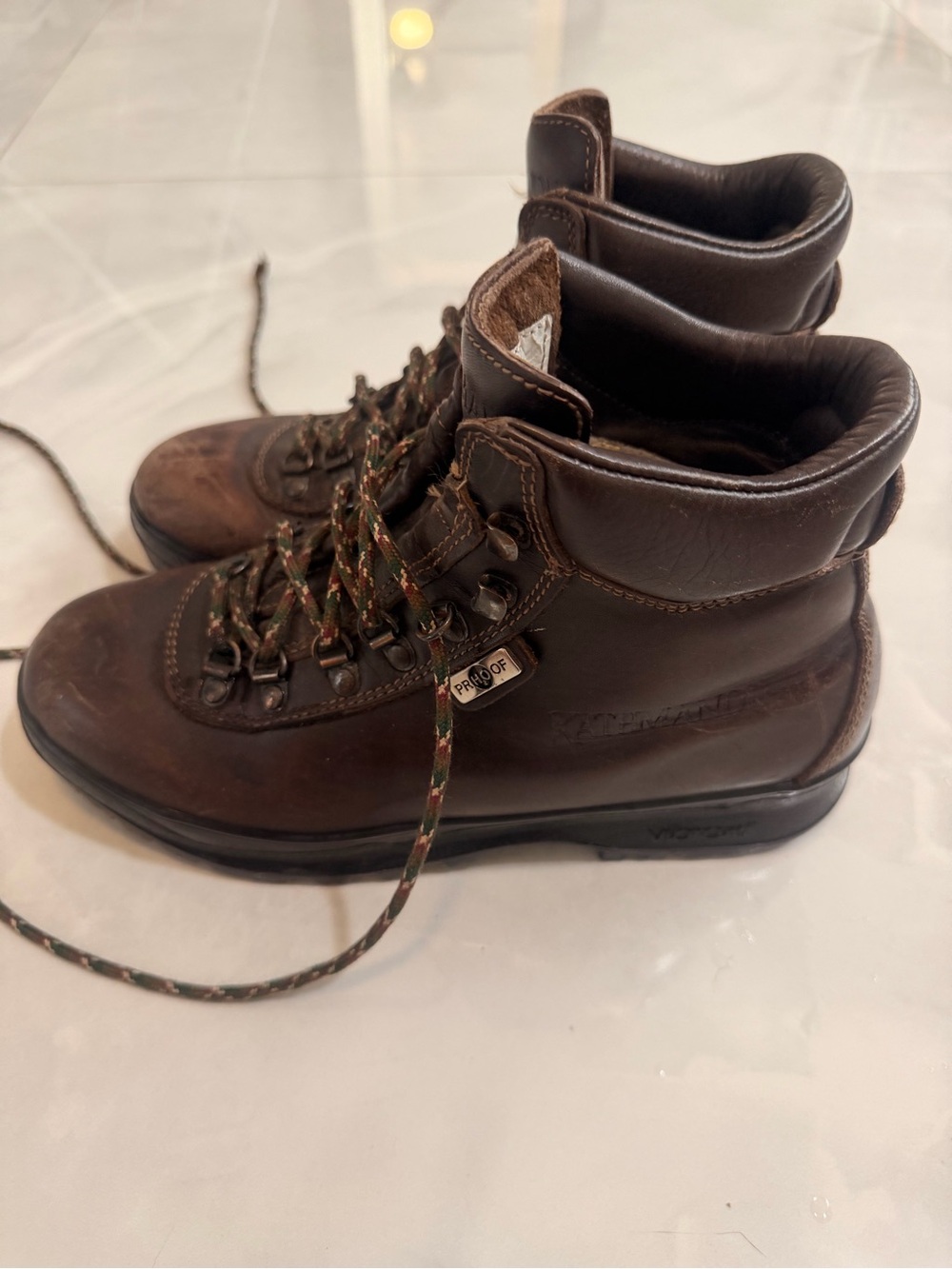 Meindl Waterproof Leather Hiking Boots Vibram Sole Brown Women’s 8.5